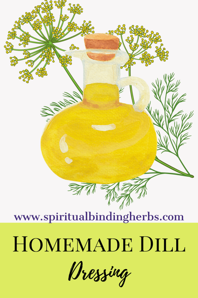 Homemade Dill Dressing in Jar