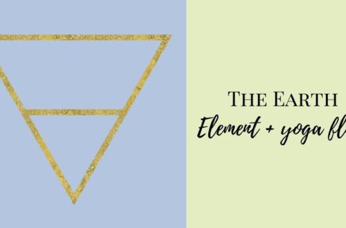 Earth element symbol, upside down triangle with a line at the lower end.