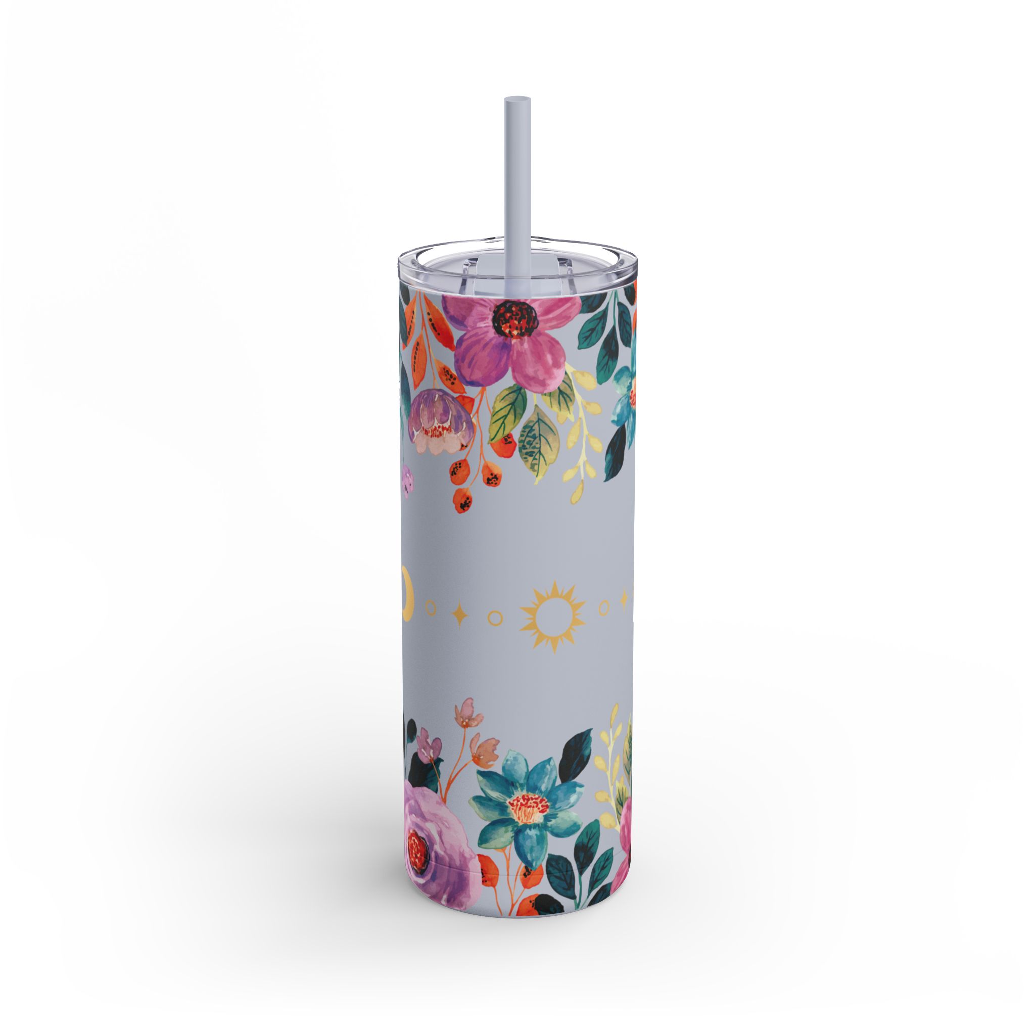 Enchanting Floral Moonlit Tumbler 20oz - Image 6