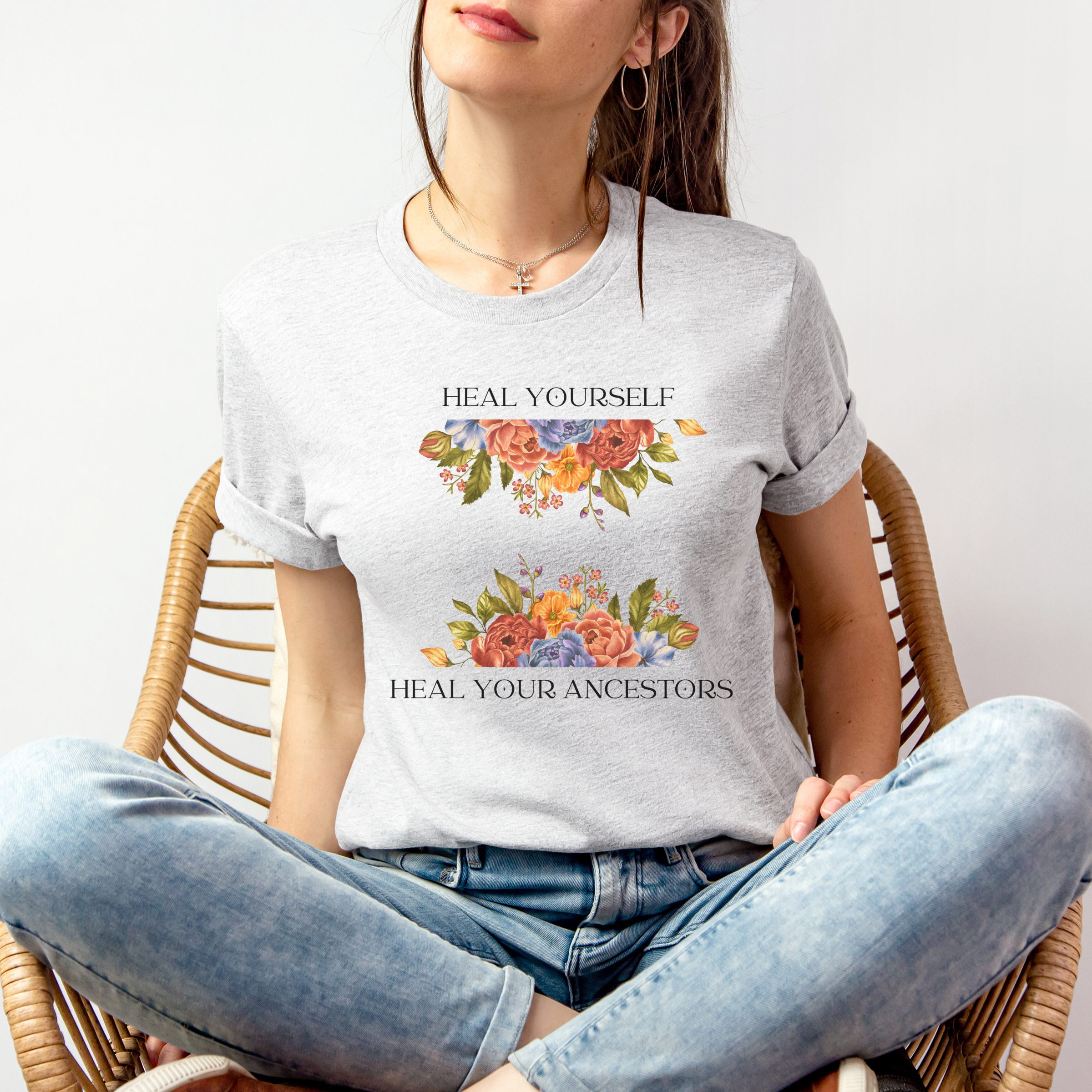 Heal yourself - Heal Your Ancestors Bella + Canvas Tee - Image 2